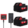 Miniatyrbillede 2 af 2: Erstatnings lithium-ion batteri, 18V spænding, 6000mAh kapacitet,2Pcs 6.0 Oplader-a
