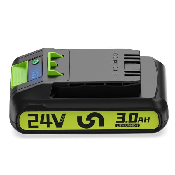24V Lithium-Ion Erstatningsbatteri, 3000mAh Kapacitet, Kompatibel med Greenworks og Bissell Værktøj,24V 3.0AH 1pcs