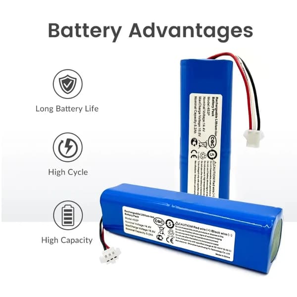 Robotbatteri, 5200mAh kapacitet, 14.4V kompatibel,14.4v5200mAh