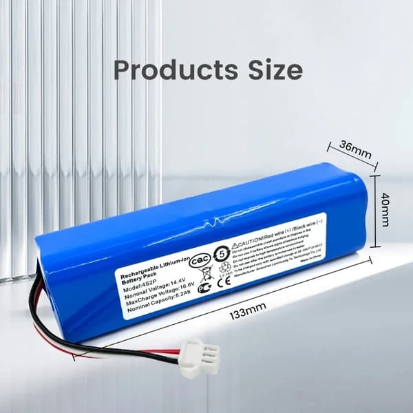 Robotbatteri, 5200mAh kapacitet, 14.4V kompatibel,14.4v5200mAh