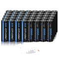 Miniatyrbillede 1 af 2: AA genopladelige batterier, 3000mAh kapacitet, lav selvafladningsteknologi,40 stk AA batteri