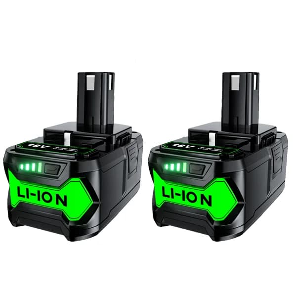 Ryobi P108 Akun Vaihto, 8000mAh Kapasiteetti, Li-Ion Teknologia,2 KPL 8000mAh