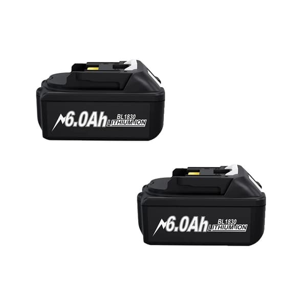 Akku, 6000mAh kapasiteetti, 18V litiumvoima,2 kpl