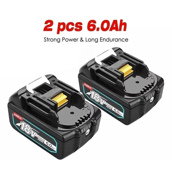 Genopladeligt batteri, 6,0Ah kapacitet, 18V Li-Ion teknologi,18V, MT-6.0Ahx2