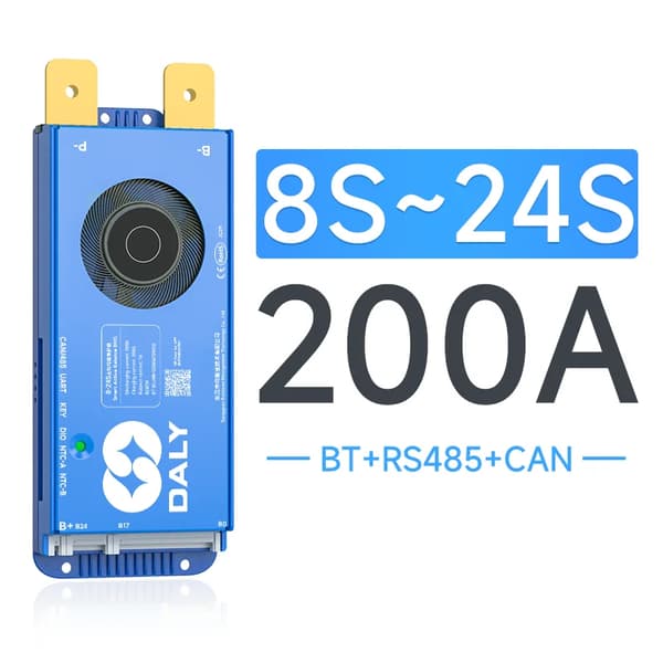 BMS Smart Batteristyringssystem, Bluetooth-forbindelse, Aktiv Balancefunktionalitet,8S-24S 200A BMS CAN