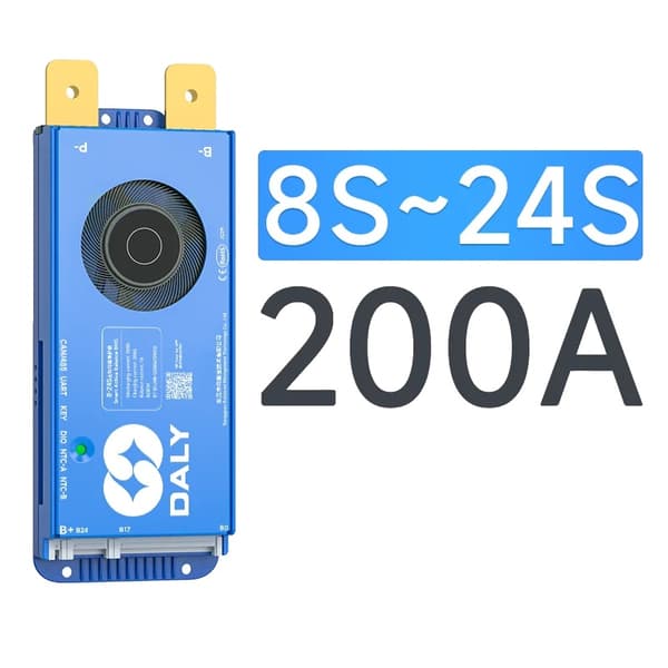 BMS Smart Batteristyringssystem, Bluetooth-forbindelse, Aktiv Balancefunktionalitet,8S-24S 200A BMS CAN
