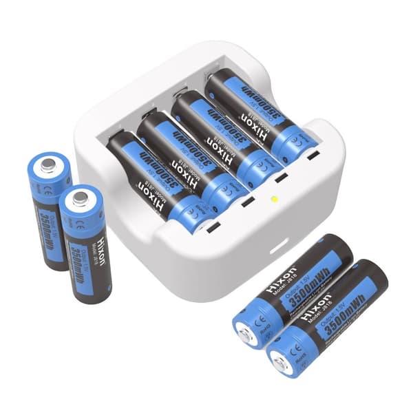 Ladattavat Li-Ion AA-paristot, 3500mWh kapasiteetti, nopea lataus 2 tunnissa,8 pc akkujoukko, 1,5 V
