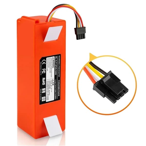 Erstatningsbatteri, 12800mAh kapacitet, 14.4V spænding, kompatibel med robotstøvsugere,12800Ah