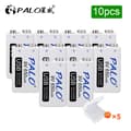 Miniatyrbillede 2 af 2: 9V genopladeligt lithiumbatteri, 650mAh kapacitet, USB-opladning,10 stk, 9V