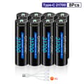 Miniatyrbillede 2 af 2: 21700 batteri, 5200mAh kapacitet, USB-C hurtigopladning,8 stk. batteri