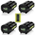Miniatyrbillede 2 af 2: 40V Lithiumbatteri, 6000mAh kapacitet, kompatibel med Ryobi værktøj,4 Batteri 1 Oplader