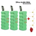 Miniatyrbillede 2 af 2: Li-ion batteri til iRobot Roomba, 14,4V, 6400mAh kapacitet,3stk Li-ion-batteri