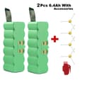Miniatyrbillede 2 af 2: Li-ion batteri til iRobot Roomba, 14,4V, 6400mAh kapacitet,2 stk. Li-ion-batteri