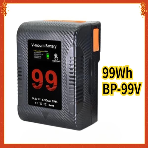 V-Mount Batteri, 6700mAh Kapacitet, CE Certificeret,6700mAh
