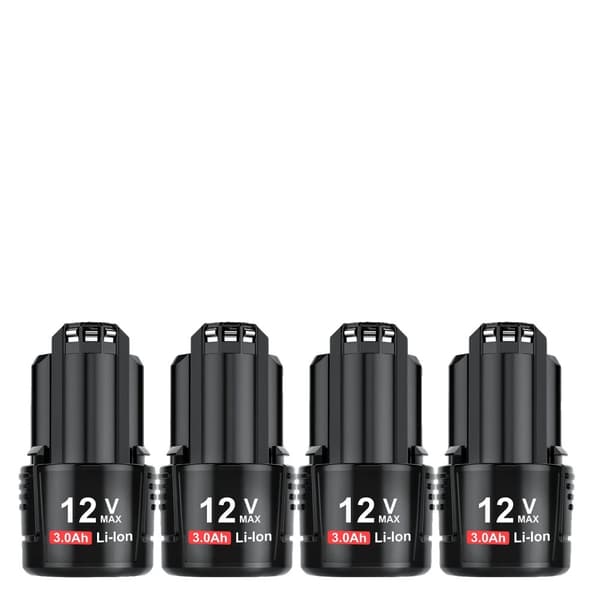 Bosch BAT411 Ersättningsbatteri, 3000mAh kapacitet, 12V Li-ion kraft,4st 3.0Ah Batteri