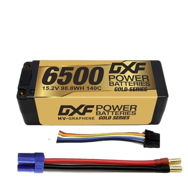 DXF Lipo-batteri, 6500mAh kapacitet, 15,2V spänning,2PCS4S6500140CEC5