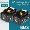 Miniatyrbillede 2 af 2: 18V batteri, 5Ah kapacitet, 8C afladningsrate,5Ah batteri 2 stk.