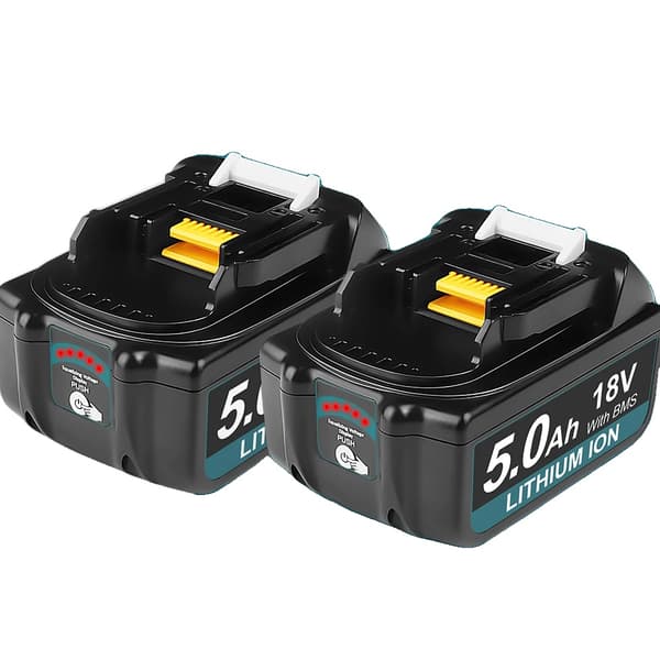 18V batteri, 5Ah kapacitet, 8C afladningsrate,5Ah batteri 2 stk.