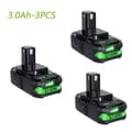 Pikkukuva 2 / 2: 18V litiumakku, 3000mAh kapasiteetti, yhteensopiva P102:n ja P103:n kanssa,3 pakkaus