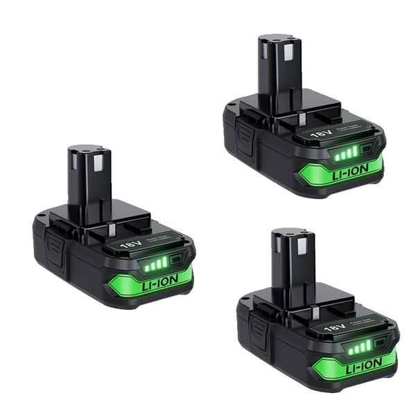18V litiumakku, 3000mAh kapasiteetti, yhteensopiva P102:n ja P103:n kanssa,3 pakkaus