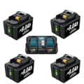 Miniatyrbillede 1 af 2: 18V batteri, 9,0Ah kapacitet, dual port oplader,pakke 13