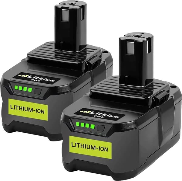 Ryobi 18V Lithiumbatteri, 6000mAh kapacitet, dualpakke,2 stk 5.5 Batteri