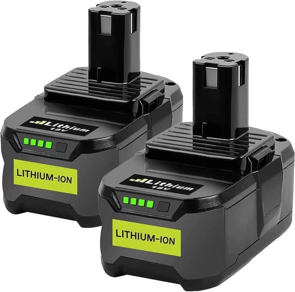Ryobi 18V Lithiumbatteri, 6000mAh kapacitet, dualpakke,2 stk 5.5 Batteri