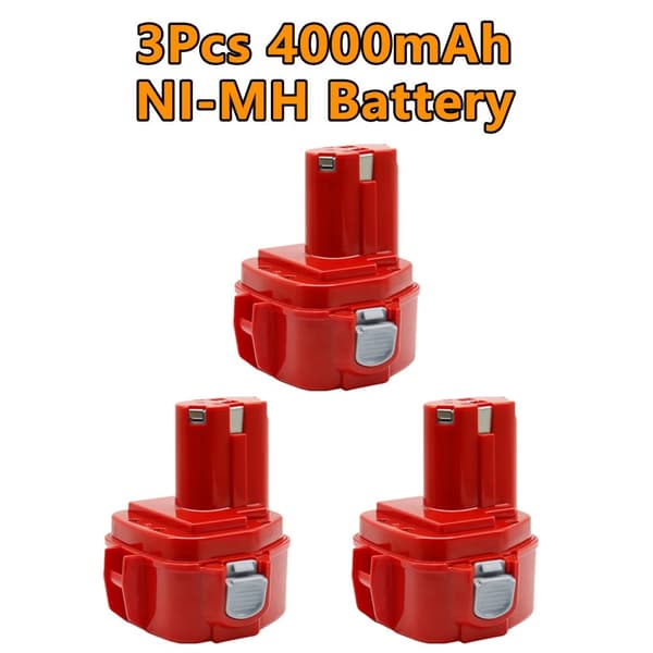 12V Ni-MH Erstatningsbatteri, 4000mAh Kapacitet, Kompatibel med Forskellige Enheder,3stk 4,0Ah batteri