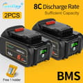 Miniatyrbillede 2 af 2: Waitley 6Ah batteripakke, 8C afladningshastighed, digital skærm,2 stk. 6Ah batteri