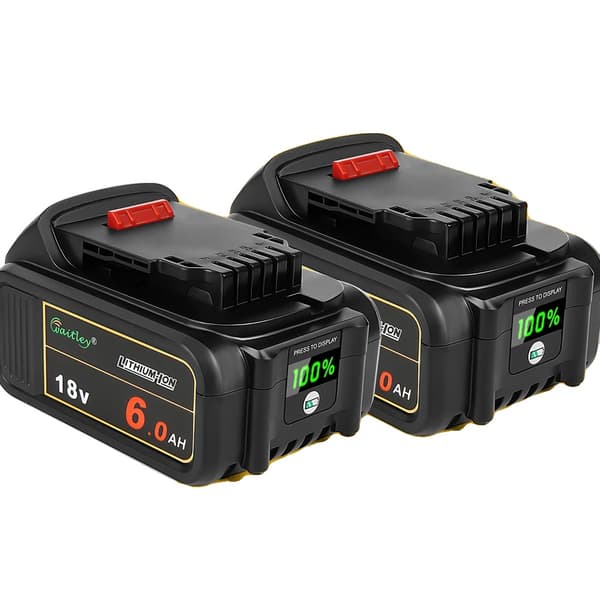 Waitley 6Ah batteripakke, 8C afladningshastighed, digital skærm,2 stk. 6Ah batteri