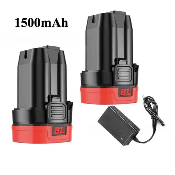 Borstlös litiumbatteri, 6000mAh kapacitet, kompatibel med Dongke JAVN-utrustning,2 Batteri 1 laddare-a