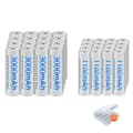 Miniatyrbillede 1 af 2: Genopladelige AA/AAA-batterier, høj kapacitet 3000mAh og 1100mAh, langvarig ydeevne,16AA og 16AAA