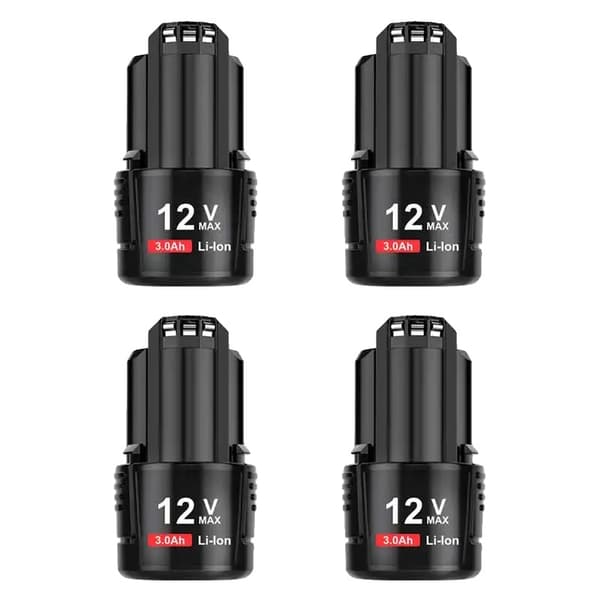 12V Li-Ion Akupaketti, 3000mAh Kapasiteetti, Yhteensopiva Bosch-mallien kanssa,4 pakkausta 3000mAh