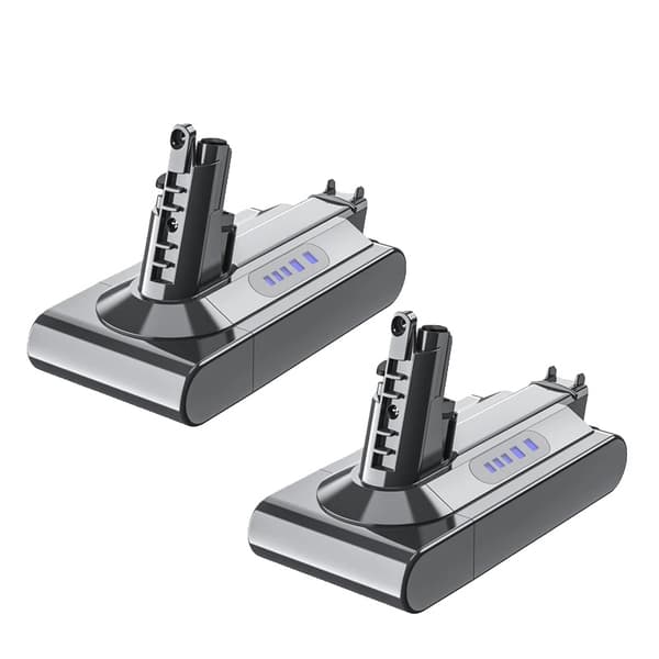V10:n vaihtoakku, 6000mAh kapasiteetti, 25.2V jännite,2 kpl akkua