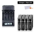 Miniatyrbillede 2 af 2: PALO AA Genopladeligt Batteri, 3400 mWh Kapacitet, Kompatibel Oplader Inkluderet,16 batteri 1 oplader