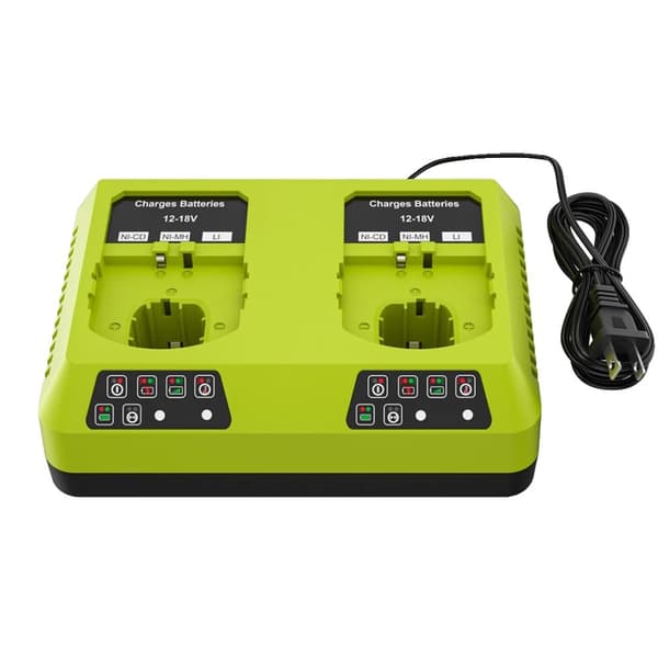 Roybi P108 Batteribyte, 6000mAh Kapacitet, Dubbel Laddare Ingår,EU-dubbel-laddare