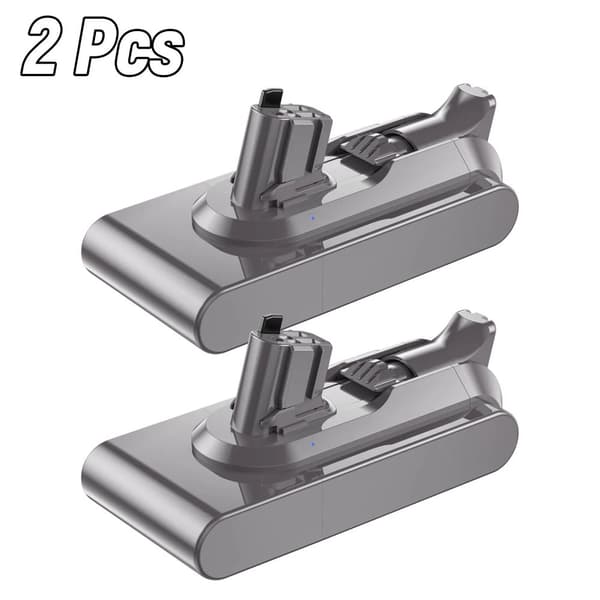 V11 uppladdningsbart batteri, 6000mAh kapacitet, klipp-typ design,2Pack 6000mAh
