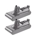 Miniatyrbild 1 av 2: V11 uppladdningsbart batteri, 6000mAh kapacitet, klipp-typ design,2Pack 6000mAh