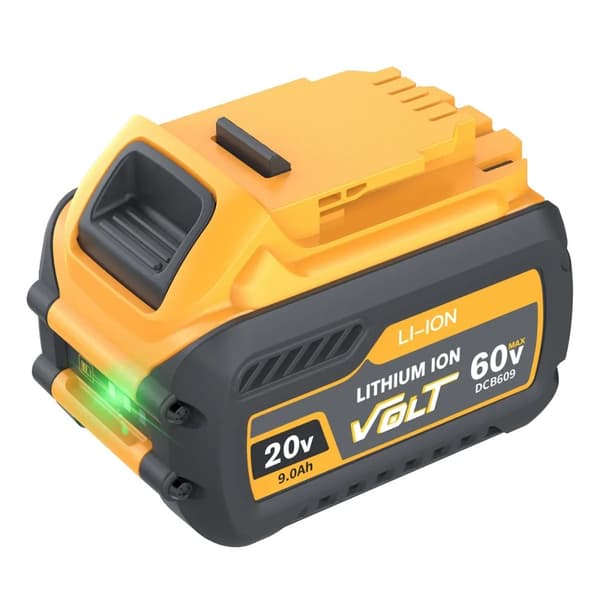 DCB606 Erstatningsbatteri, 20V/60V, 9.0AH Lithium Ion,1stk batteri 9.0ah