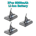 Miniatyrbillede 2 af 2: V8 Erstatningsbatteri, 6000mAh kapacitet, Li-Ion type,3 stk. 6,0 Ah batteri