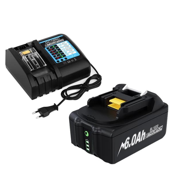 Ladattava akku, 6000mAh kapasiteetti, nopea lataus,EU-pistoke