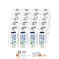Miniatyrbillede 1 af 2: PALO CR123A Genopladelige Batterier, 3.7V Spænding, 2650mWh Kapacitet,20 STK 16340 batteri