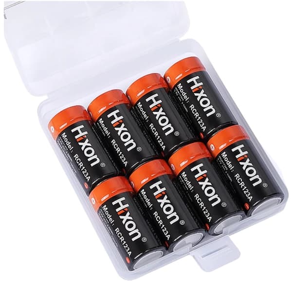 RCR123A Ladattava Akka, 700mAh Kapasiteetti, Älykkäät Suojatoiminnot,J090A 8PC, 3,7V