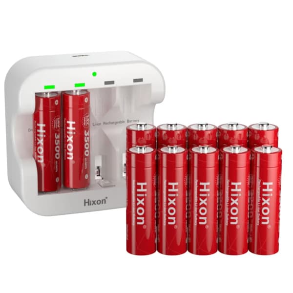 AA Lithium Genopladeligt Batteri, 3500mAh Kapacitet, Pålidelig 1.5V Udgivelse,10 stk batteri sæt, 1,5V