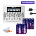 Miniatyrbillede 2 af 2: Genopladeligt batterisæt, inkluderer AA & AAA, 2800mWh & 900mWh kapacitet,8AA AAA og oplader