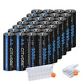 Miniatyrbillede 1 af 2: Genopladelige AA-batterier, 3000mAh kapacitet, NI-MH teknologi,28stk AA -batteri