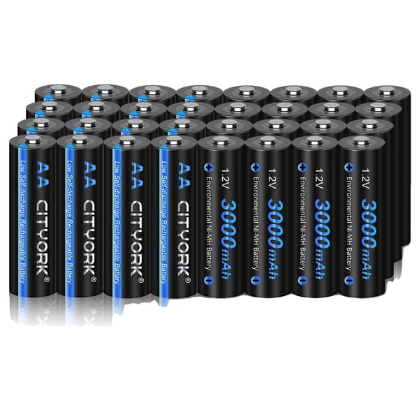 Genopladelige AA-batterier, 3000mAh kapacitet, NI-MH teknologi,32 stk. AA -batteri