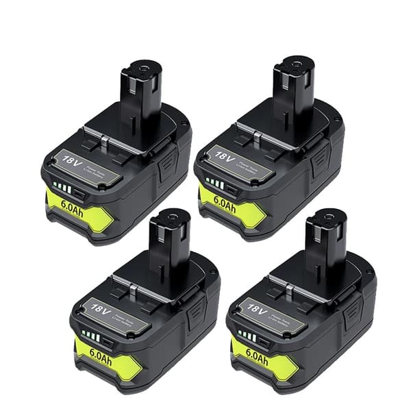 Ryobi 18V Litiumjonbatteri, 9.0Ah och 6.0Ah alternativ, CE- och RoHS-certifierad,4ST 6.0Ah