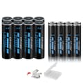 Miniatyrbillede 1 af 2: CITYORK Genopladelige Batterier, 3000mWh Kapacitet, 1.5V Spænding,1,5V, 8 AA AAA