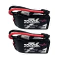 Pikkukuva 1 / 2: LiPo-akku, 2200mAh kapasiteetti, 40C purkausnopeus,3S 2200mAh XT60 2kpl